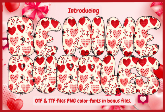 Be Mine Bubbles: A Modern Typography Choice for Festive Design
