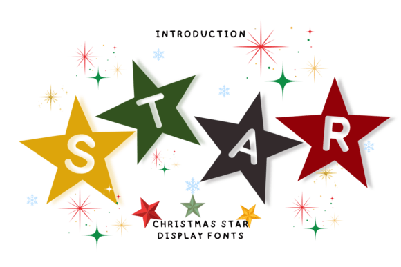 Christmas Star: A Festive Display Font for Holiday Designs