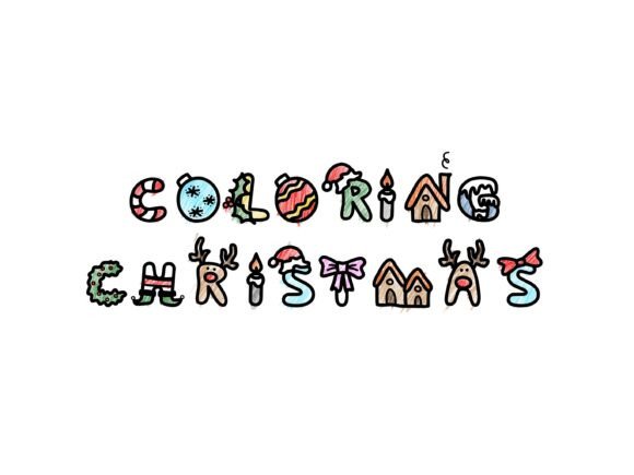 Coloring Christmas: The Playful Typeface for Holiday Designs