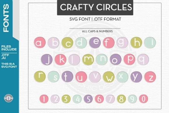 Crafty Circles: A Round SVG Font for Playful Design