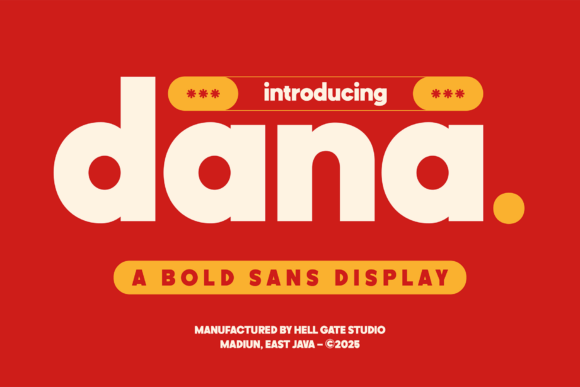 Dana: The Bold Sans Display Font for Modern Designers