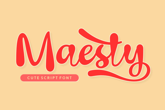 Maesty: The Bouncy Script Font for Joyful Design