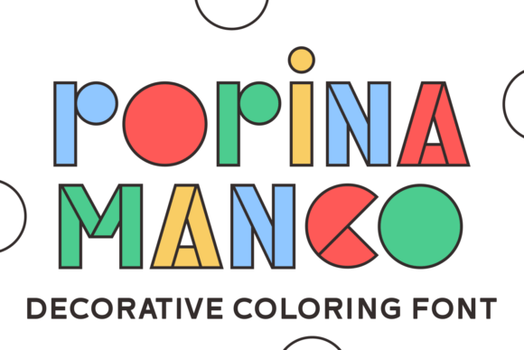 Popina Mango: The Creative Coloring Font for Modern Design