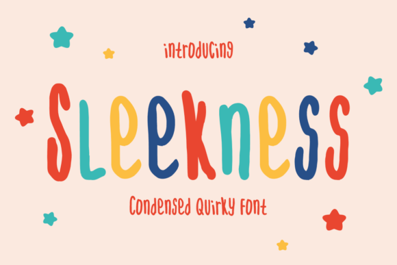 Sleekness: A Condensed Quirky Font for Bold Creatives