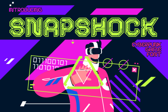 Snapshock: The Cyberpunk Display Font for High-Tech Projects