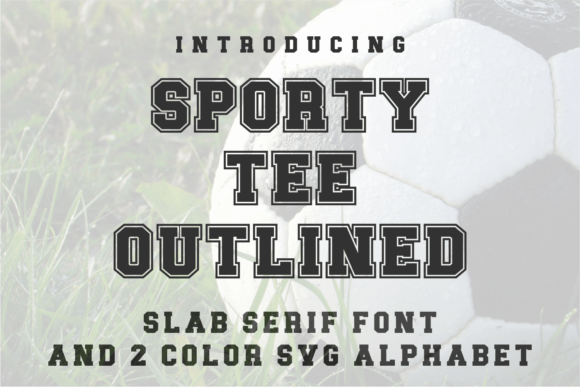 Sporty Tee Outlined: The Bold Typeface for Athletic Design